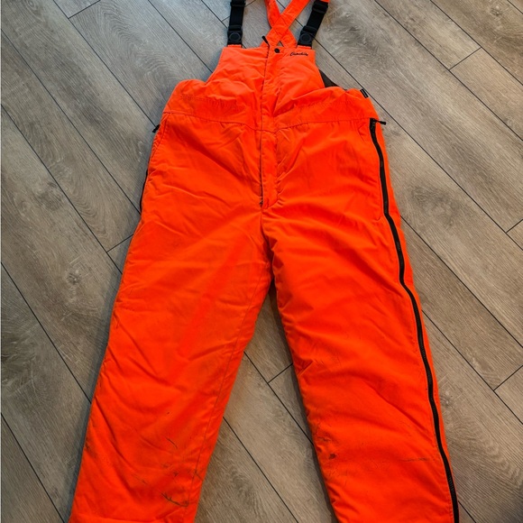 Men's Orange Insulated Overalls - Picture 1 of 4
